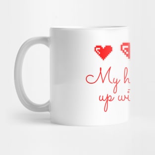 Red hearts Mug